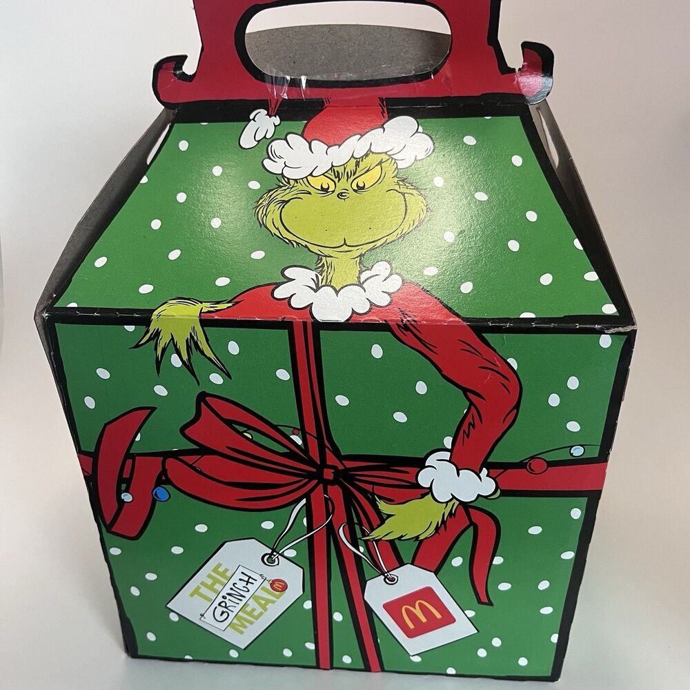 2025 McDonalds Christmas Limited Edition Grinch Happy Meal BOX ONLY
